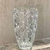 Vase tchèque en verre de bohème