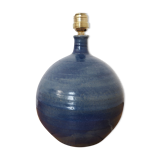 Blue sandstone lamp foot signed La Borne