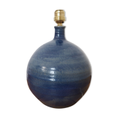 Blue sandstone lamp foot signed La Borne