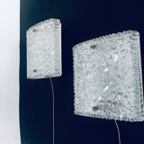 Glass Sconce Wall Lamps from Bur Leuchten, 1960s, Set of 2