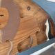 Vintage solid wood noah's ark shelf