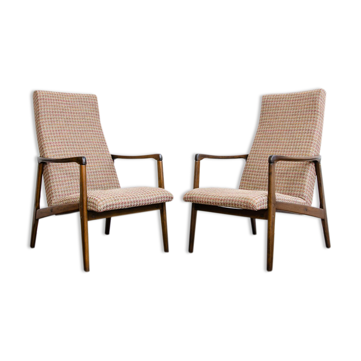 Pair of Mid-Century armchairs, Czechoslovakia, 1960's
