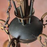 Vintage pendant light, empire brass pendant light, arrow pendant light