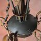 Vintage pendant light, empire brass pendant light, arrow pendant light