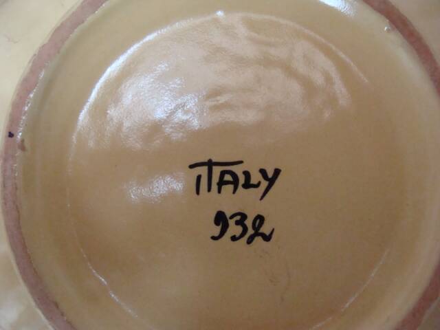 Vintage italian ceramic deep dish