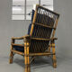 Fauteuil en rotin et son assise neuve extérieure