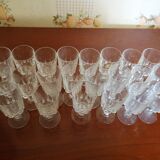 Verres à liqueur en cristal