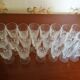 Crystal liqueur glasses
