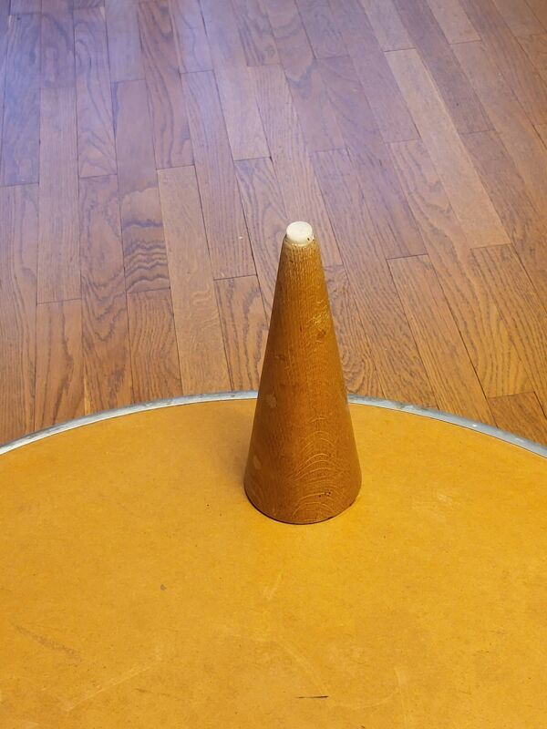 Table basse Sir Terence Conran pour Conran shop Paris  plateau zinc 1997