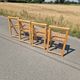 Set of 4 folding chairs by Aldo Jacober