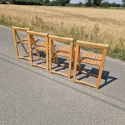 4 chaises pliantes par Aldo Jacober