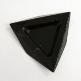 Black triangular trinket bowl