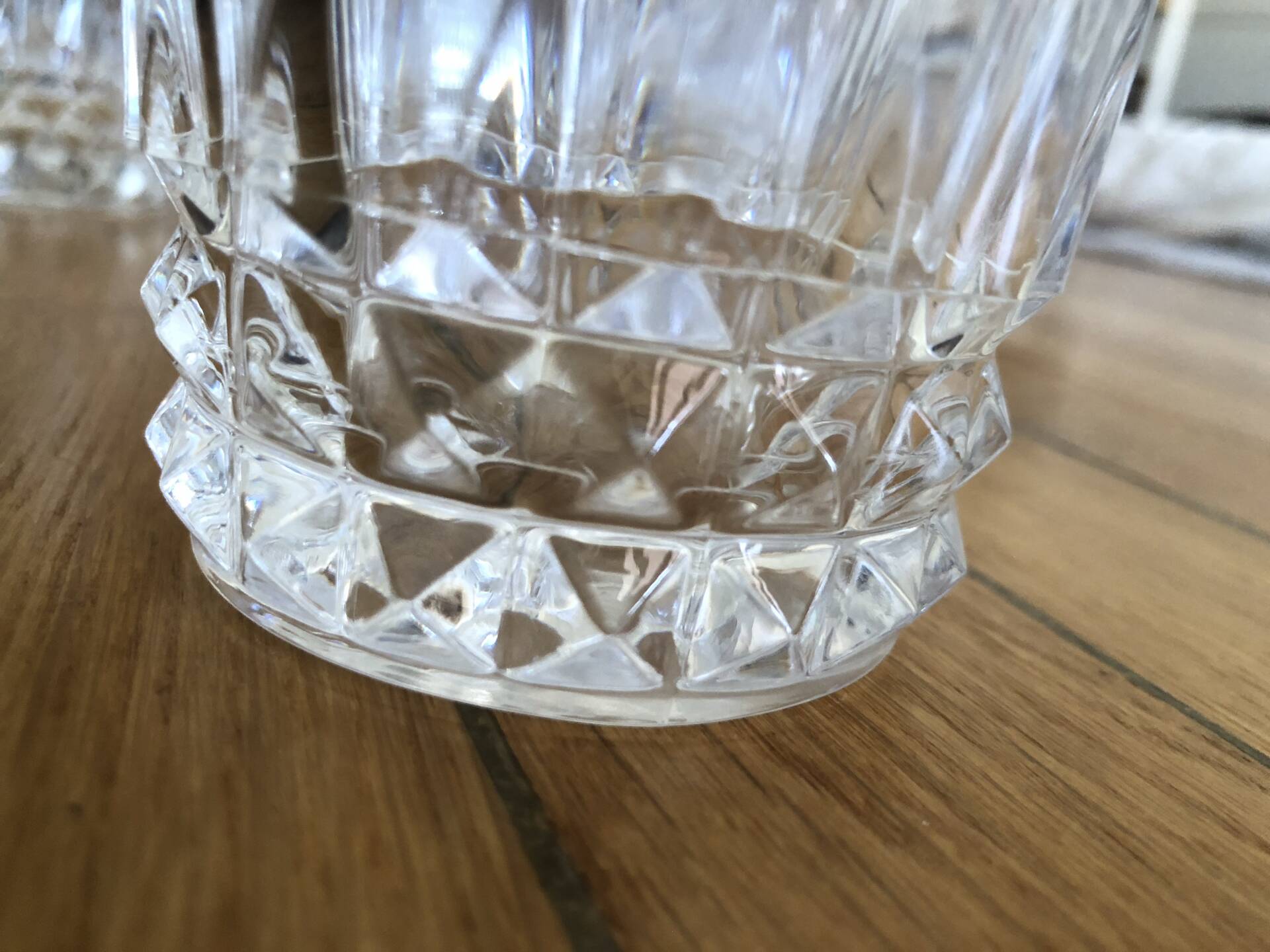 9 crystal water glasses from Cristal d’Arques