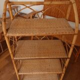 Rattan shelf
