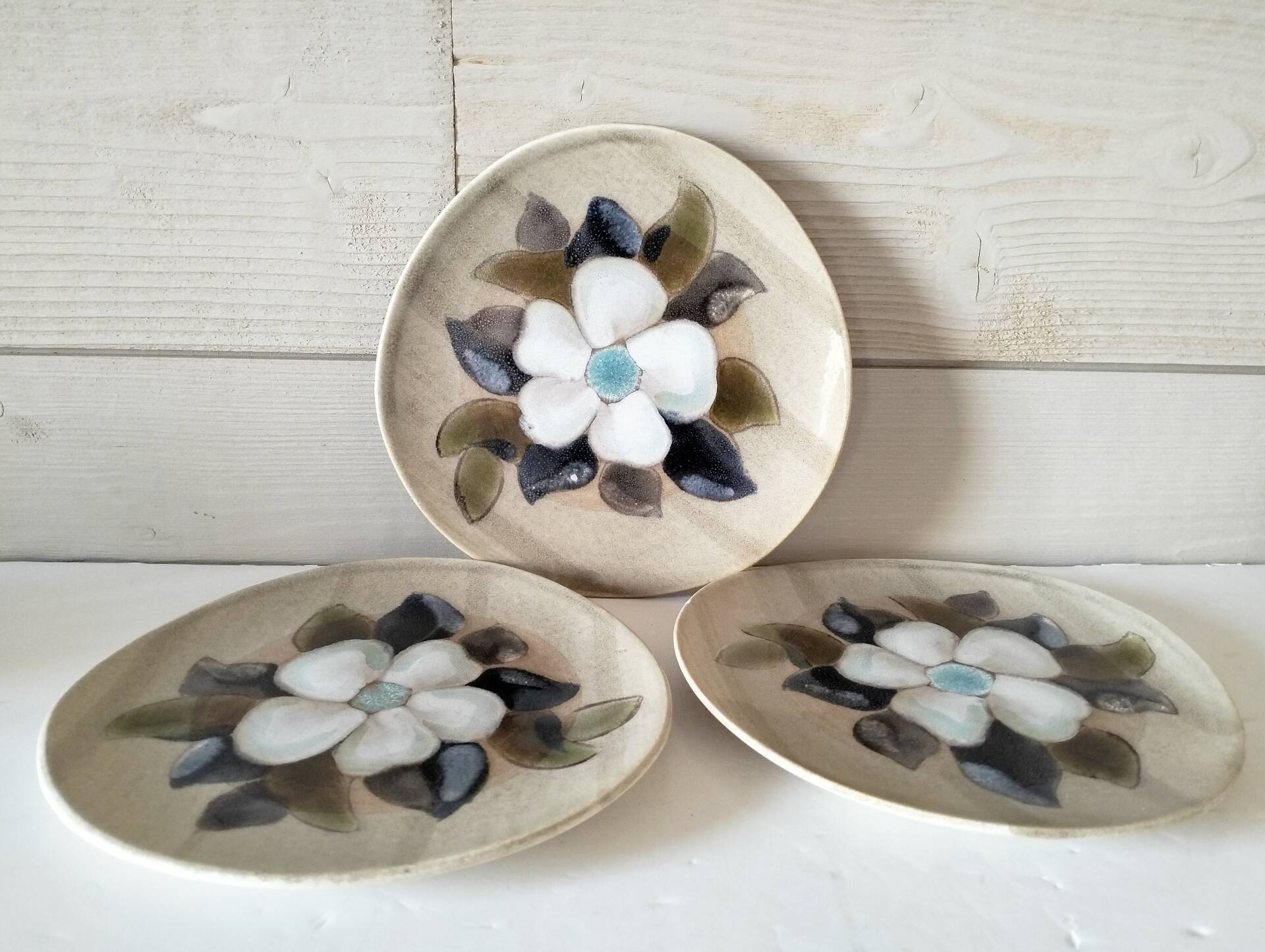 Lot de 3 assiettes Pornic