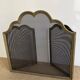 Three-leaf fire screen, fireplace accessory
