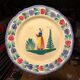 HB Henriot Quimper faience plate - Hand-painted Breton decoration - Vintage