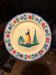 Assiette faïence HB Henriot Quimper - Décor Bretonne peint main - Vintage