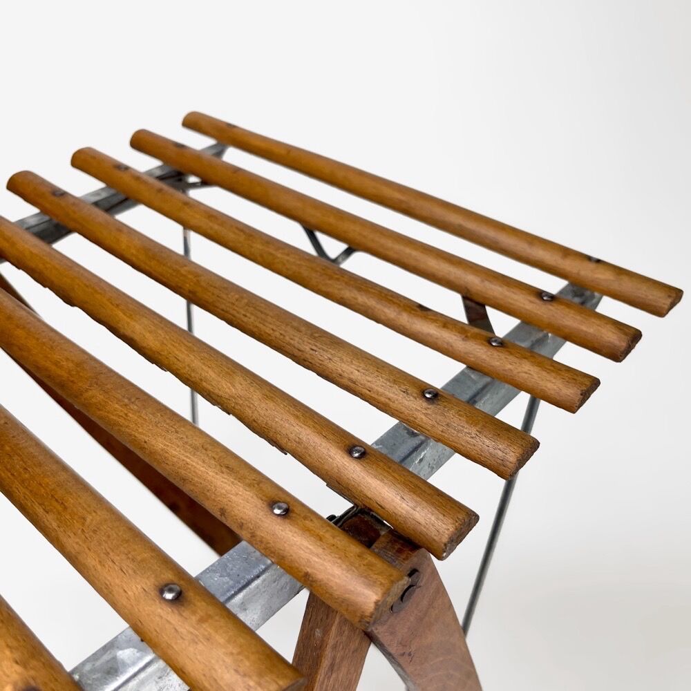 Old folding fishing stool