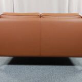 Borge Mogensen 2 seater cognac leather sofa model 2212 - newly reupholstered