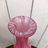 Pink clichy glass decanter