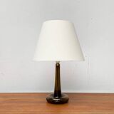 Vintage Danish table lamp model Fleur in glass by Michael Bang for Holmegaard, 1970s.