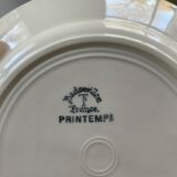 Mismatched plates in old earthenware