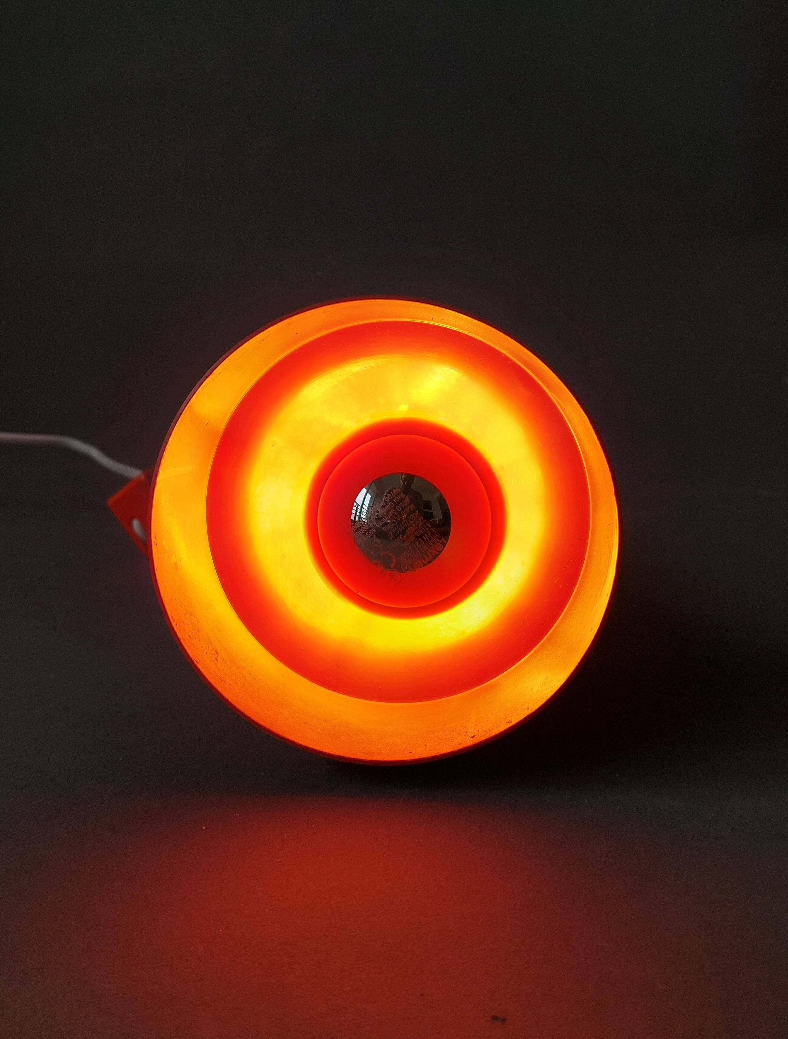 Orange wall light 1960/1970.