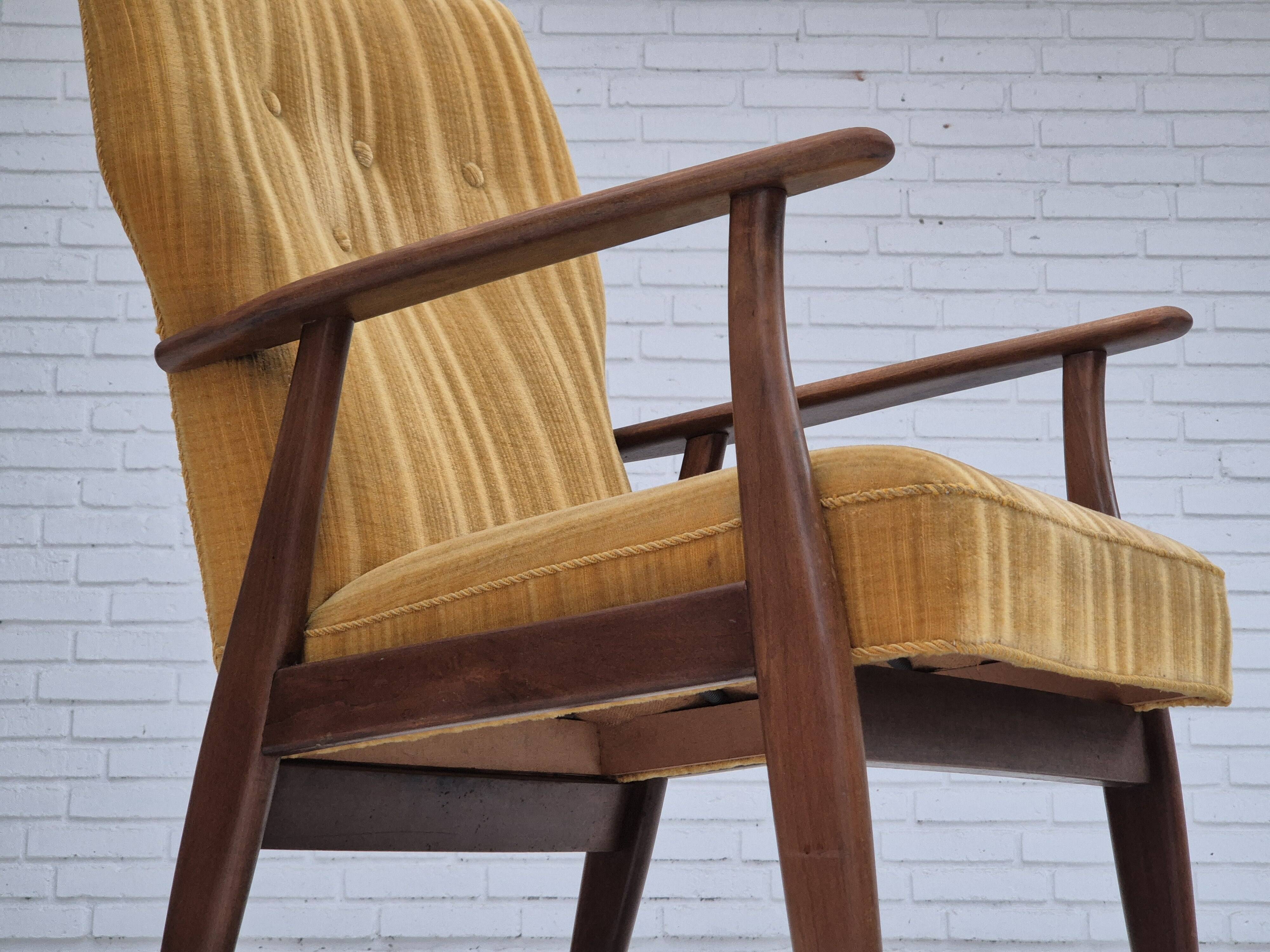 1960s, Danish design by Kurt Olsen, armchair model 230, original condition.