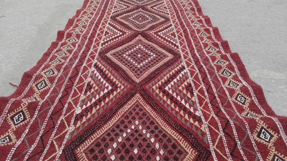 Kilim moroccan rug  275x85cm