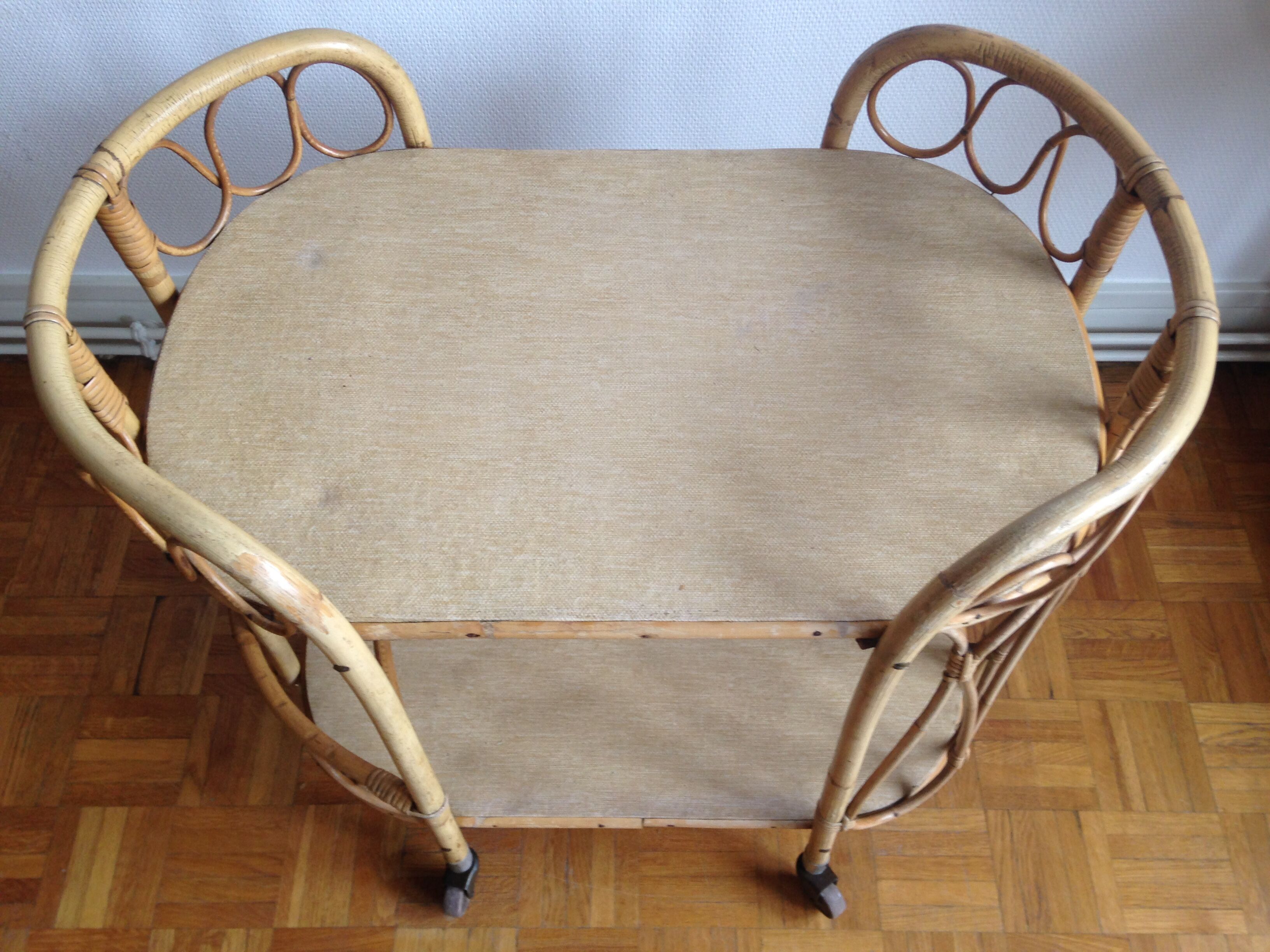 Serving bamboo and rattan 1970