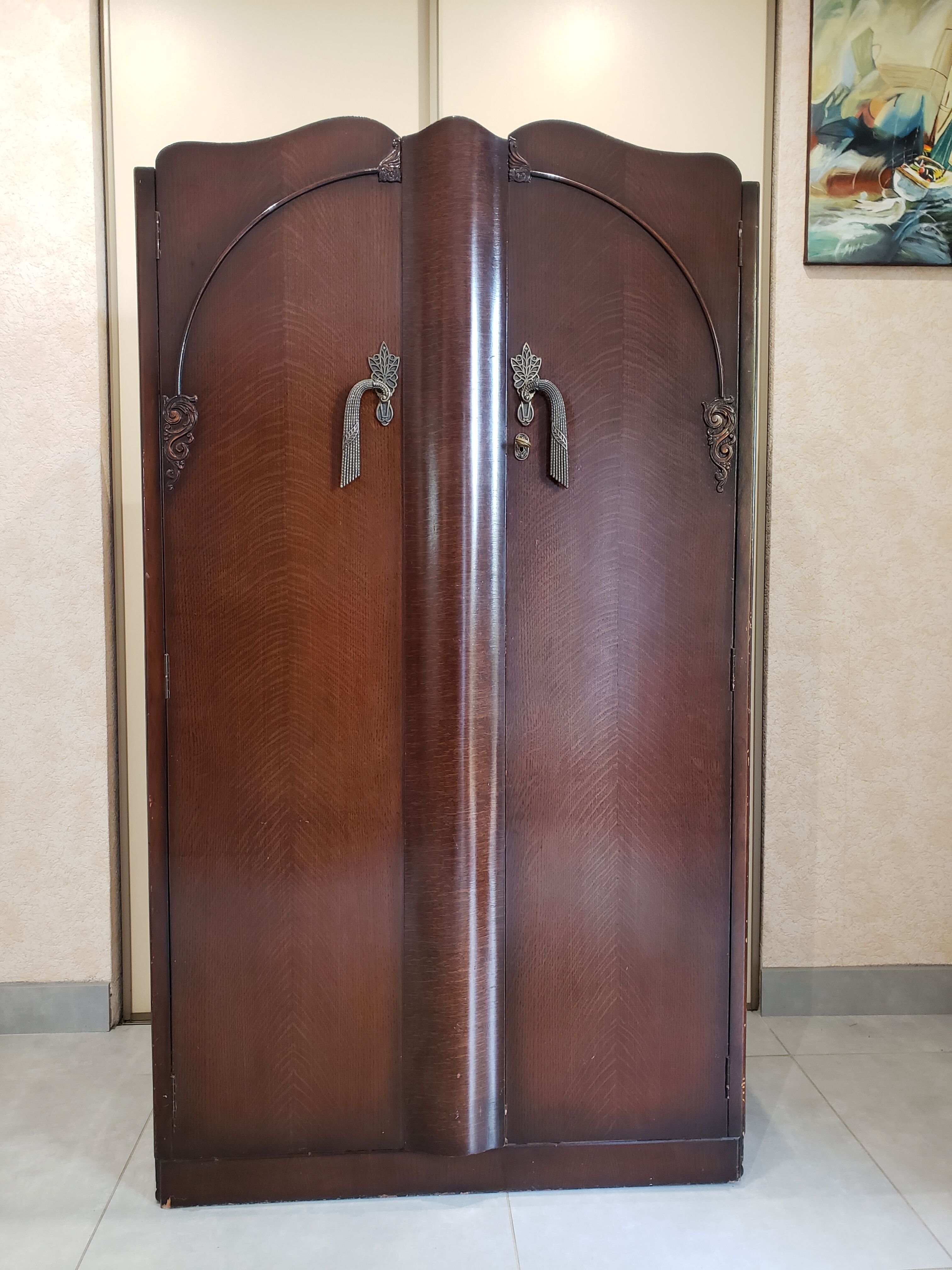 Wardrobe Art Deco English from the 40s