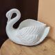 Vintage Italian ceramic swan planter pot