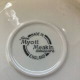 Myott Meakin England Blue Cup Saucer and Milk Jug