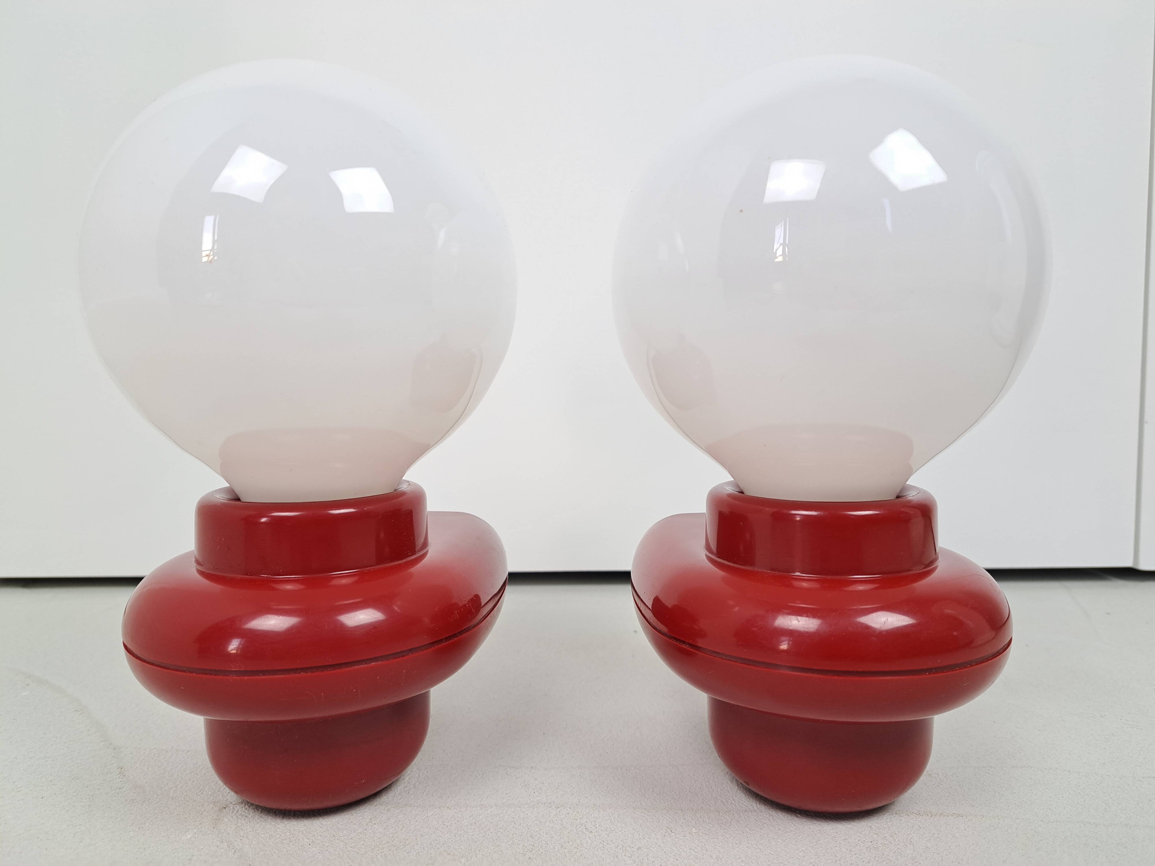 Pair of Allibert wall lights