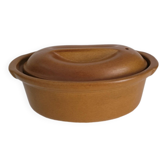 Terracotta terrine with its lid