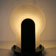 Italian wall lamp in satin glass 80s