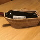 Old wicker bottle holder