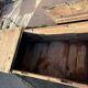Antique solid wood storage bench – (sanded and ready to be treated)