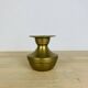 Vintage gold-plated brass candle holder