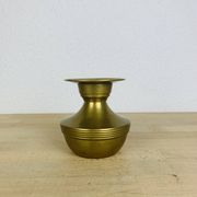 Vintage gold-plated brass candle holder
