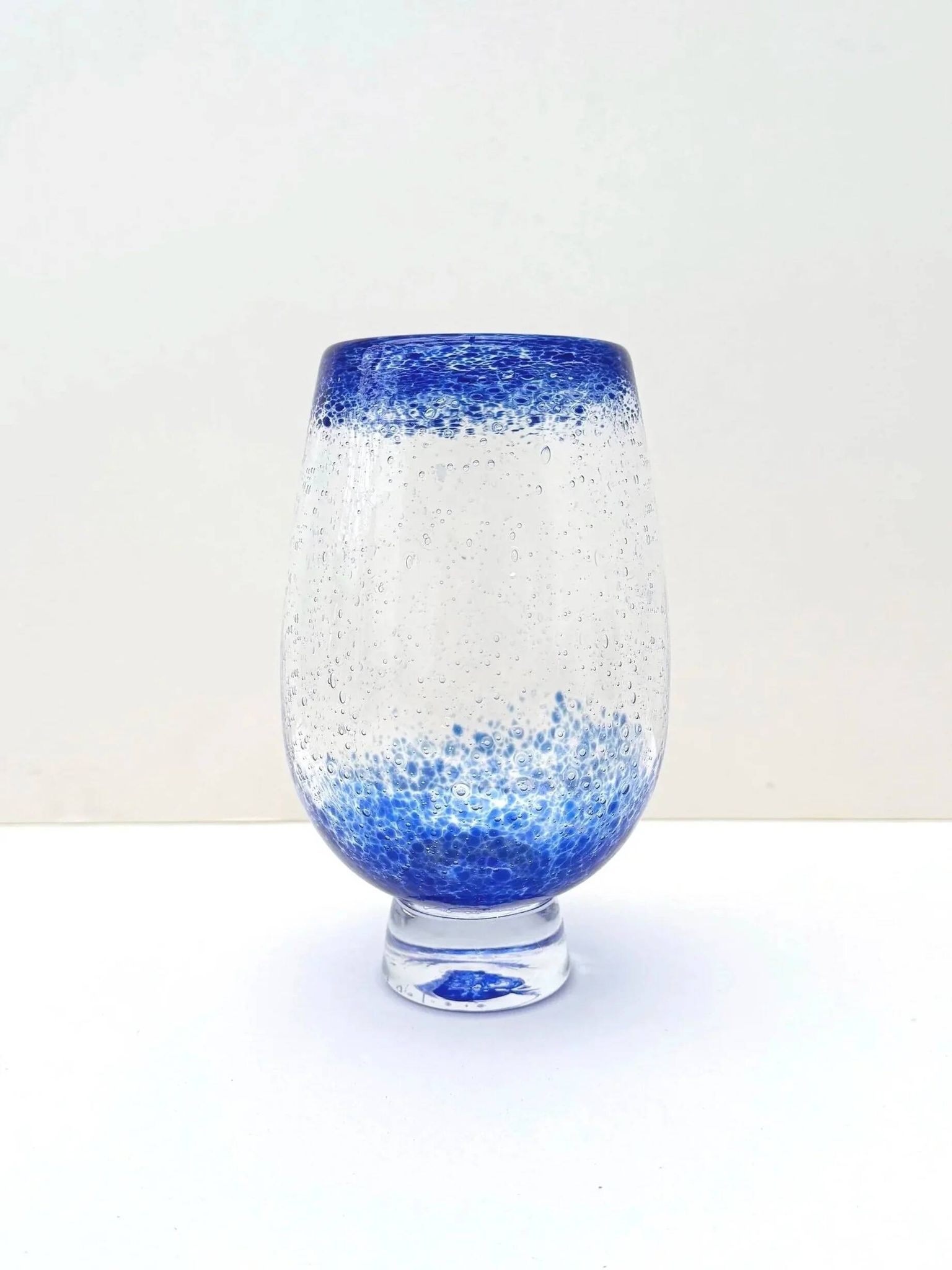 Pascal Guermic blown glass vase, France