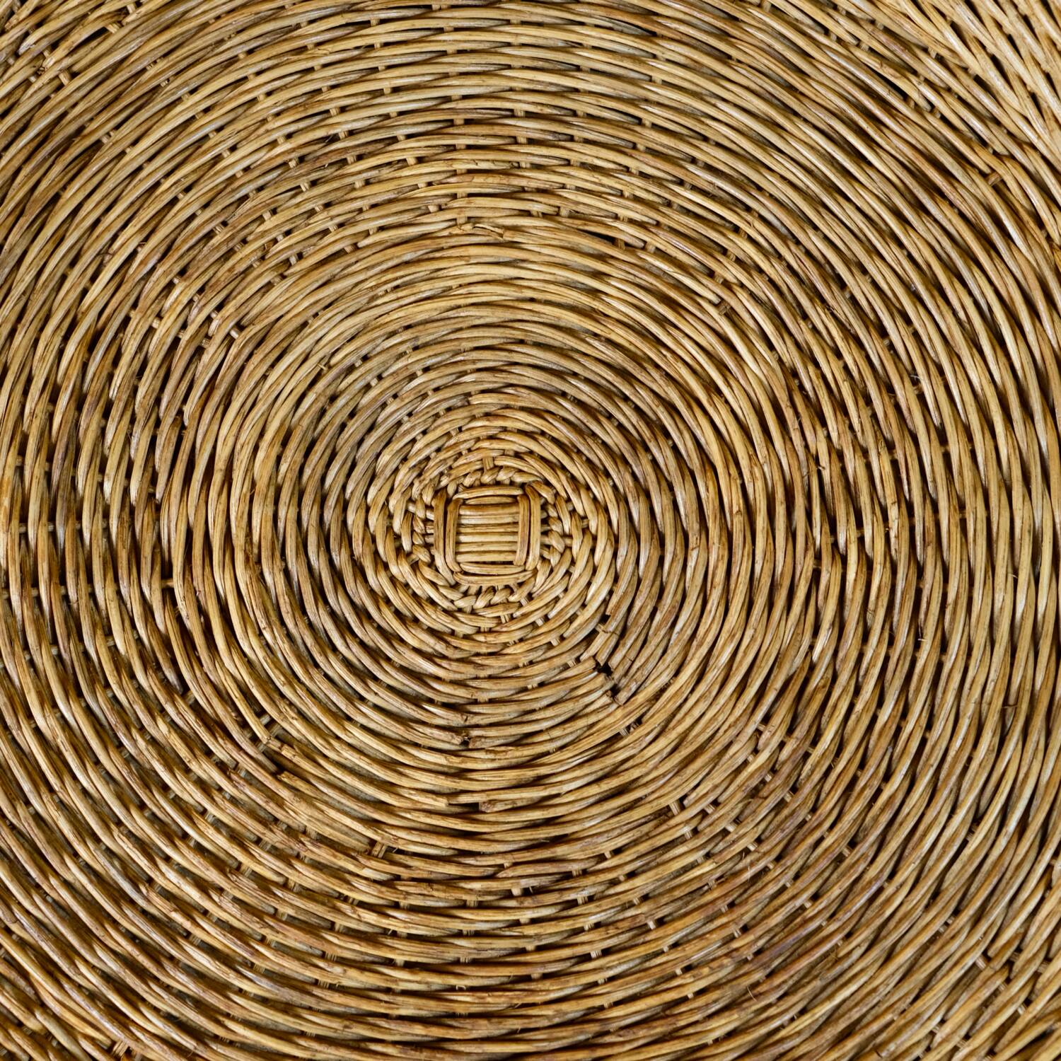 Large wicker basket armchair, Italy, 1970s