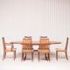 Série de 6 chaises scandinaves vintage