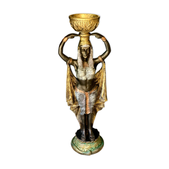 Cache pot statue égyptienne 130cm