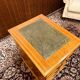 Classic English Chest of Drawers with leather inlay