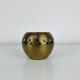Vintage gold-plated brass candlestick, votive holder