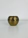 Vintage gold-plated brass candlestick, votive holder
