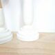 Painted wooden candlesticks