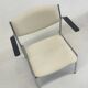 Fauteuils Gijs van der Sluis en cuir blanc